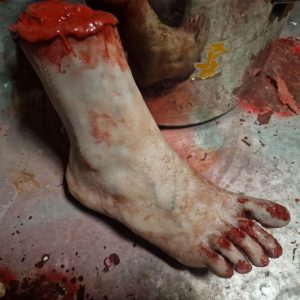 Pie mutilado derecho - Right severed foot